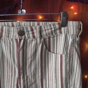 Striped Skinny Jeans